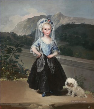 フランシスコ・ゴヤ Painting - マリア・テレサ・デ・ボルボンとヴァラブリガ・フランシスコ・デ・ゴヤの肖像
